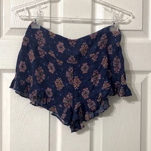Altar’d State Shorts Blue with pink Medium